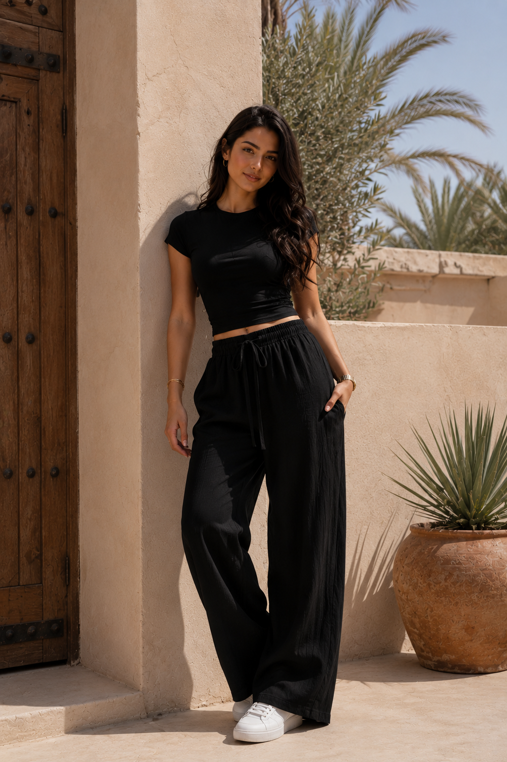 Pack linen pants